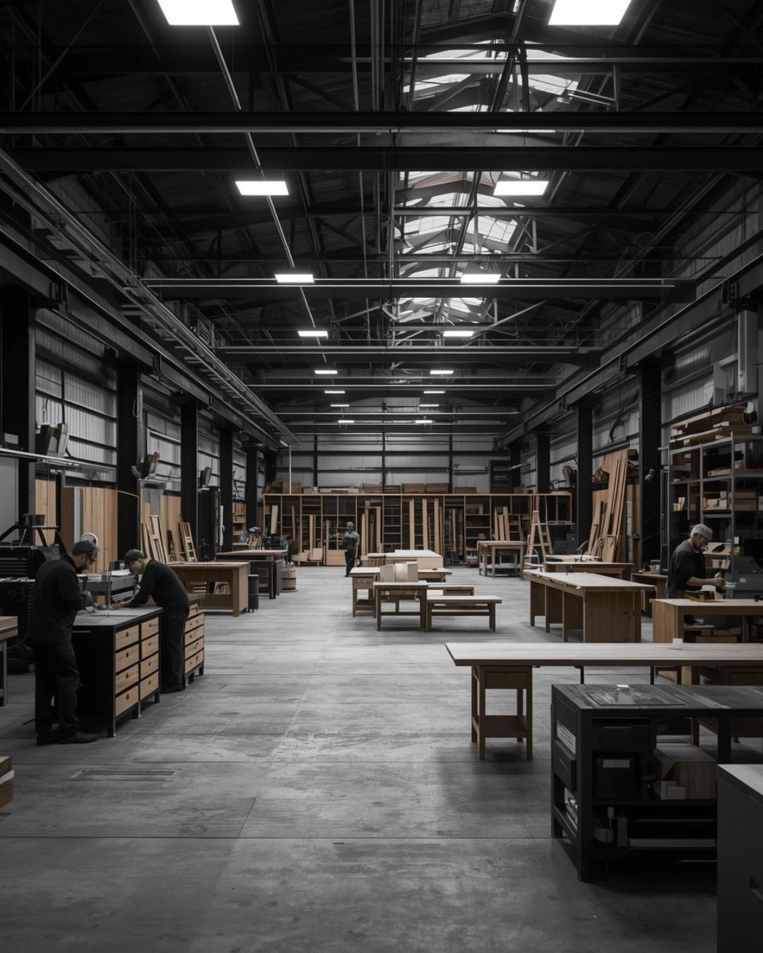 in house factory for custom interior manufacturing by zeecoline interiors